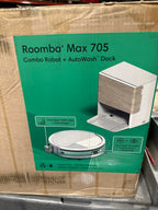 IRobot Roomba Max 705 Combo Robot Vacuum & Mop +AutoWash Dock Extending Self-Cleans Roller