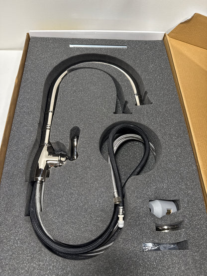 Perrin and Rowe Georgian Era 1.8 GPM Single Hole Pull Down Kitchen Faucet Model: U.4744PN-2