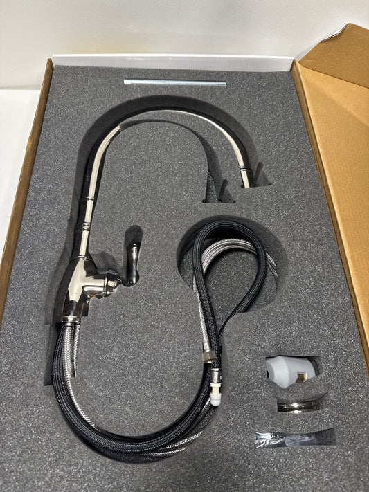 Perrin and Rowe Georgian Era 1.8 GPM Single Hole Pull Down Kitchen Faucet Model: U.4744PN-2