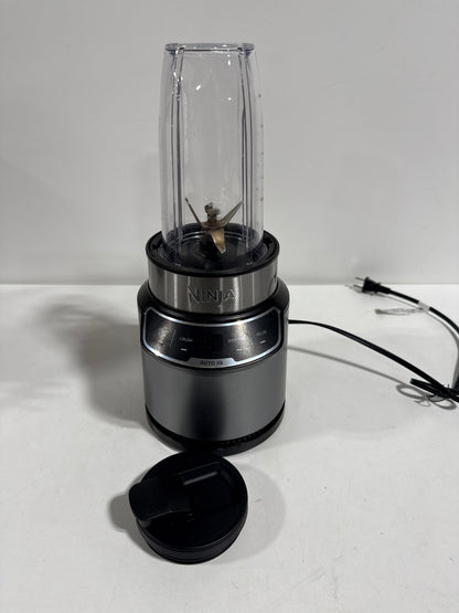 Used Ninja Nutri Blender Pro Silver 24 Oz. with 2 Speed Auto IQ, 1100 Peak Watt