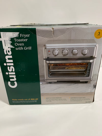 Cuisinart - 0.6 Cu. Ft. Air Fryer Toaster Oven with Grill - Stainless Steel