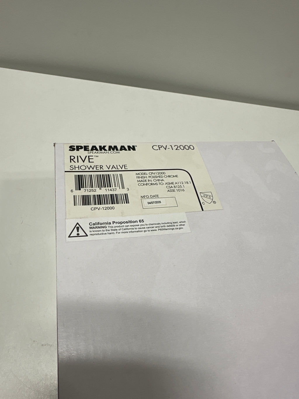 Speakman CPV-12000 Rive Shower Valve