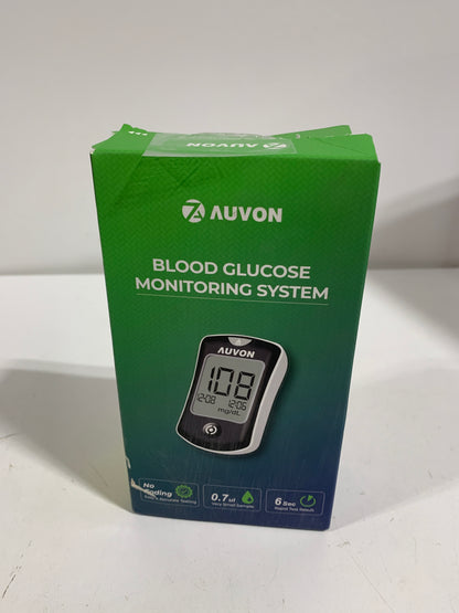 AUVON Blood Glucose Monitor Kit Diabetes Testing Kit 50 Glucometer
