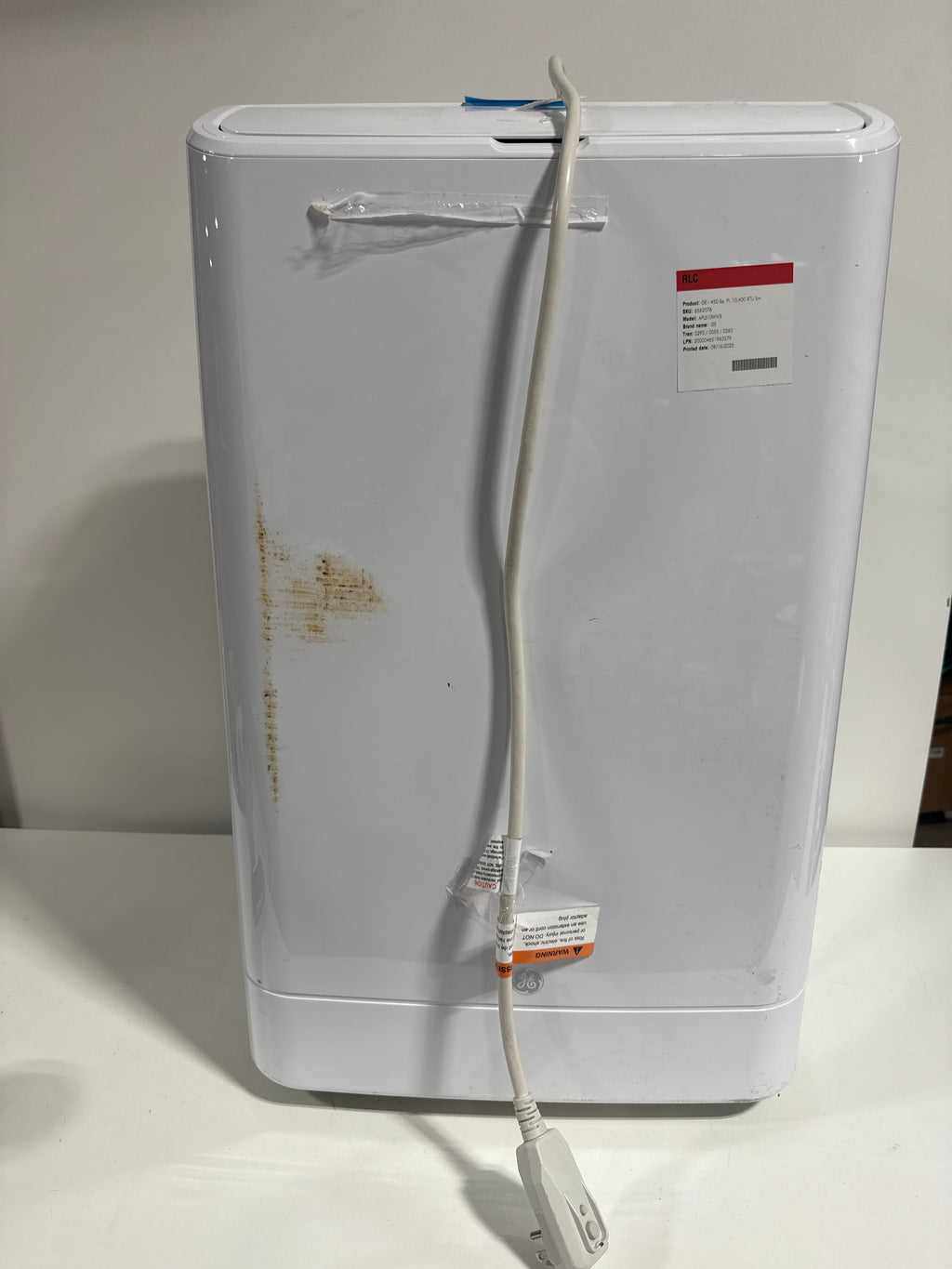 Used GE - 450 Sq. Ft. 10,400 BTU Smart Portable Air Conditioner - White - *Home Environment