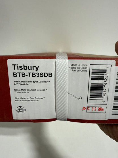 Pfister BTB-TB3 Tisbury 24" Towel Bar - Spot Defense Matte Black