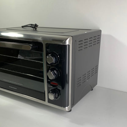Hamilton Beach - Countertop Convection Oven - Black/Brushed Stainless Steel