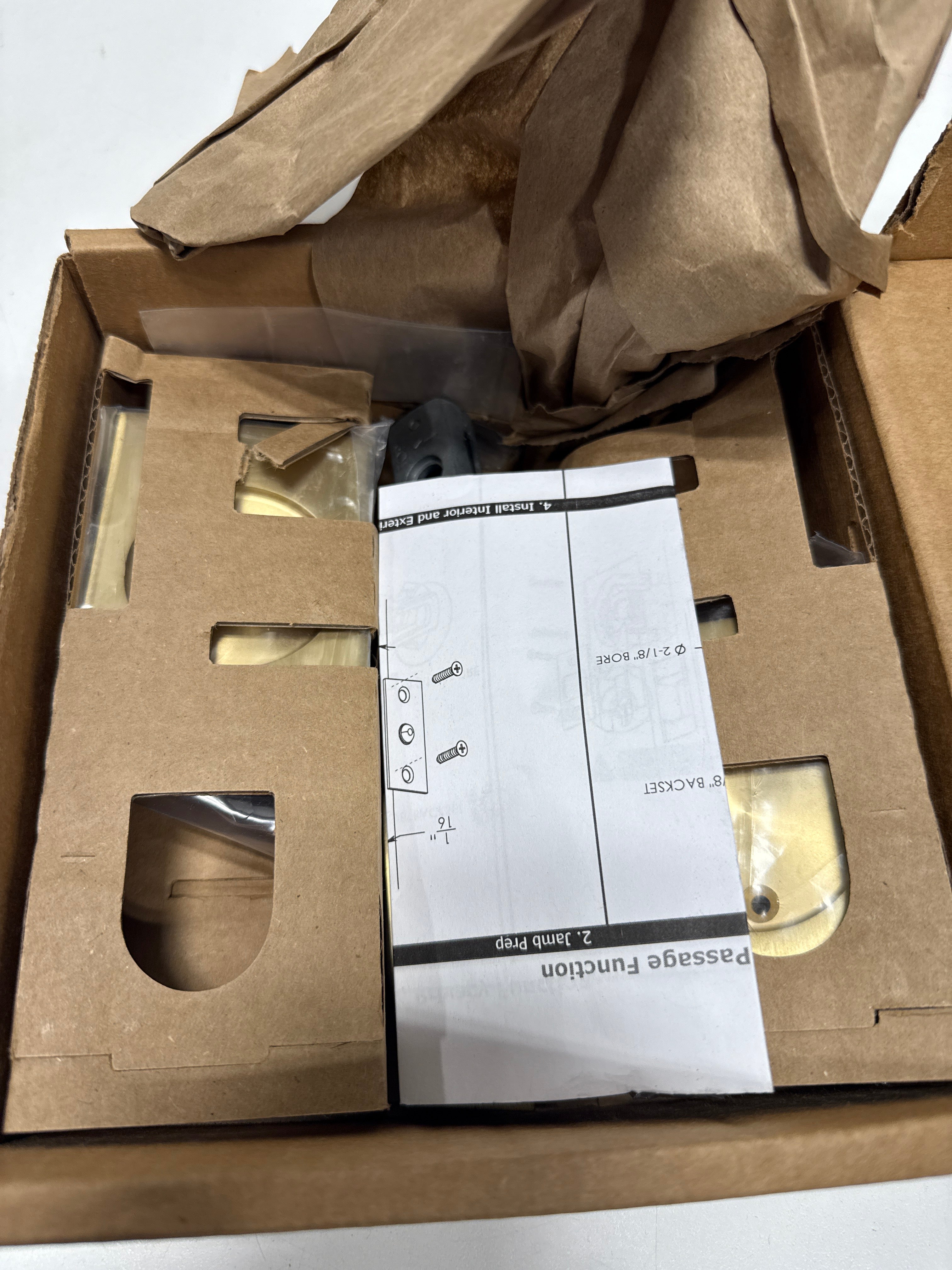 Emtek Rectangular Passage Pocket Door Tumbler Model: 2014US4