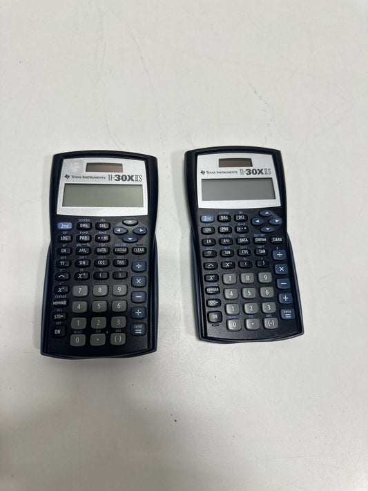 2 Used Texas Instruments TI30XIIS Scientific Calculator - Black