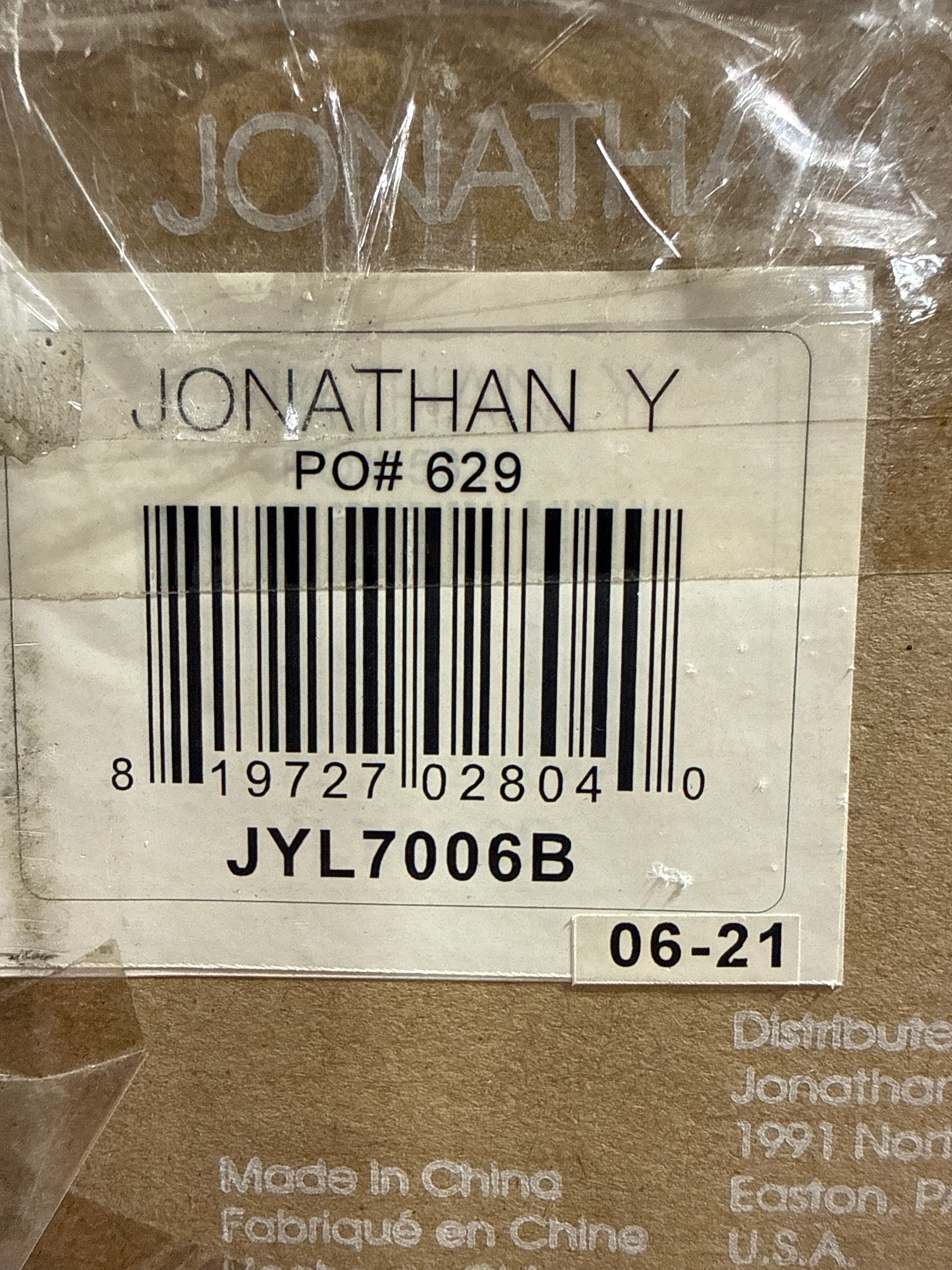 JONATHAN Y Pilar 63.75 LED Integrated Floor Lamp Gold JYL7006B
