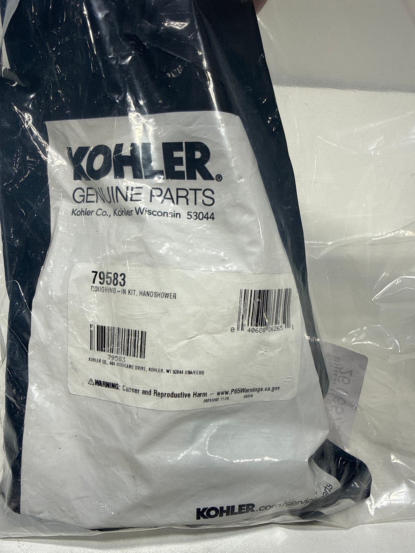 Kohler - Roughing-in Kit, Handshower