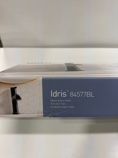 Moen Idris One-Handle Bathroom Faucet Modern Deck Mount with Push-Down Drain Optional 3-Hole Deckplate 1.2 GPM