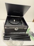 See desc Victrola - Century Signature 6-in-1 Music Center - Black