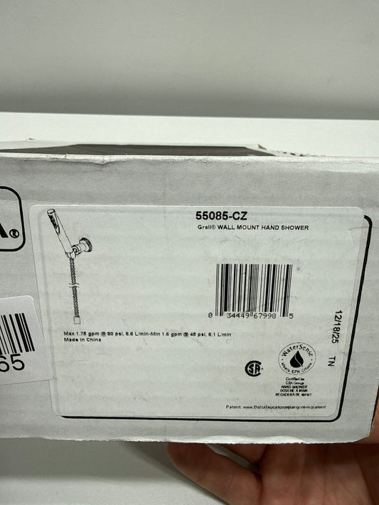 DELTA FAUCET Trinsic Single Spray Wall-Mount Hand Shower, Hand Held Shower with Hose, Gold