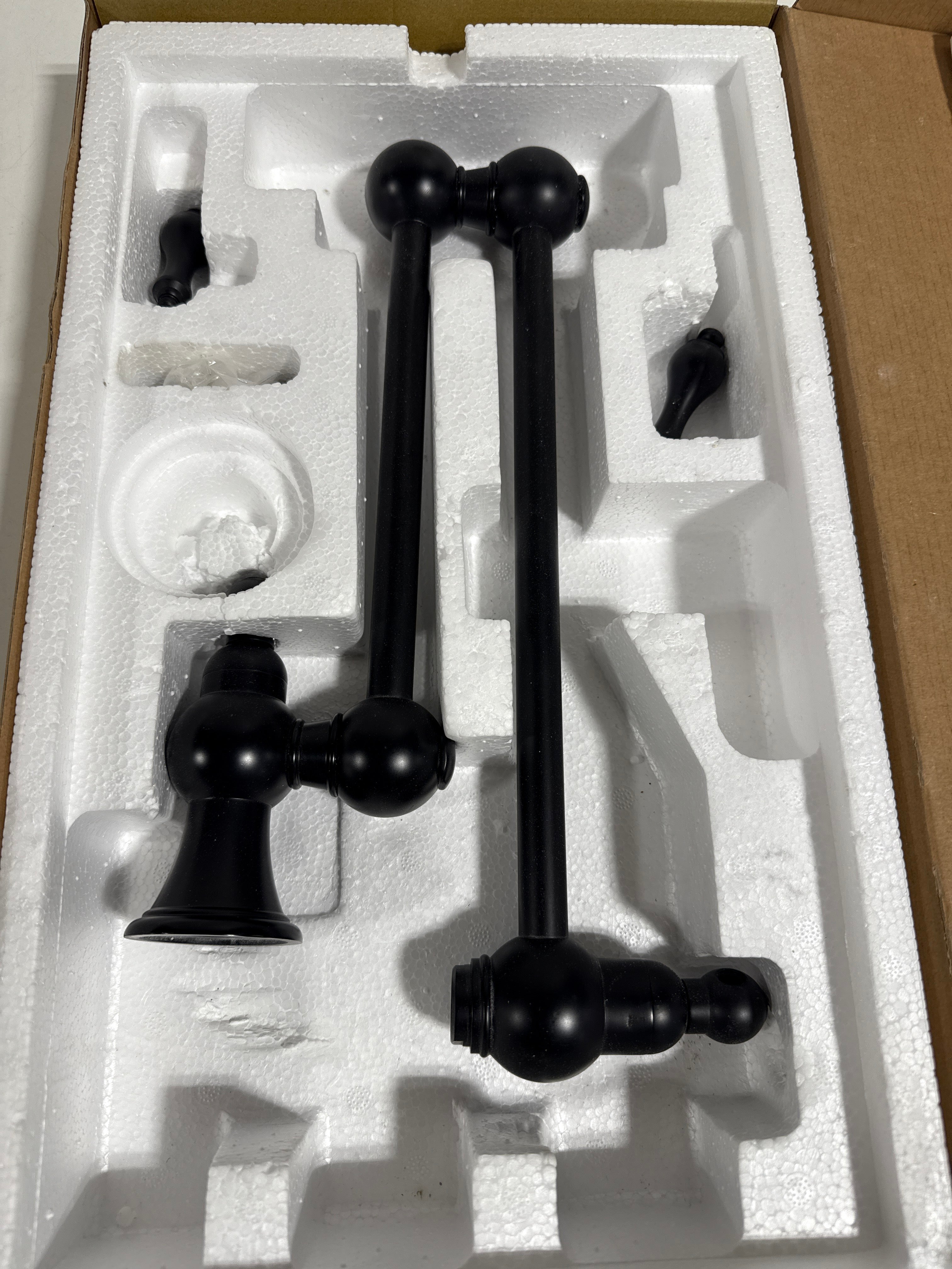 Scratch Signature Hardware 450656 Vivan Double Handle Pot Filler - Matte Black - *Plumbing