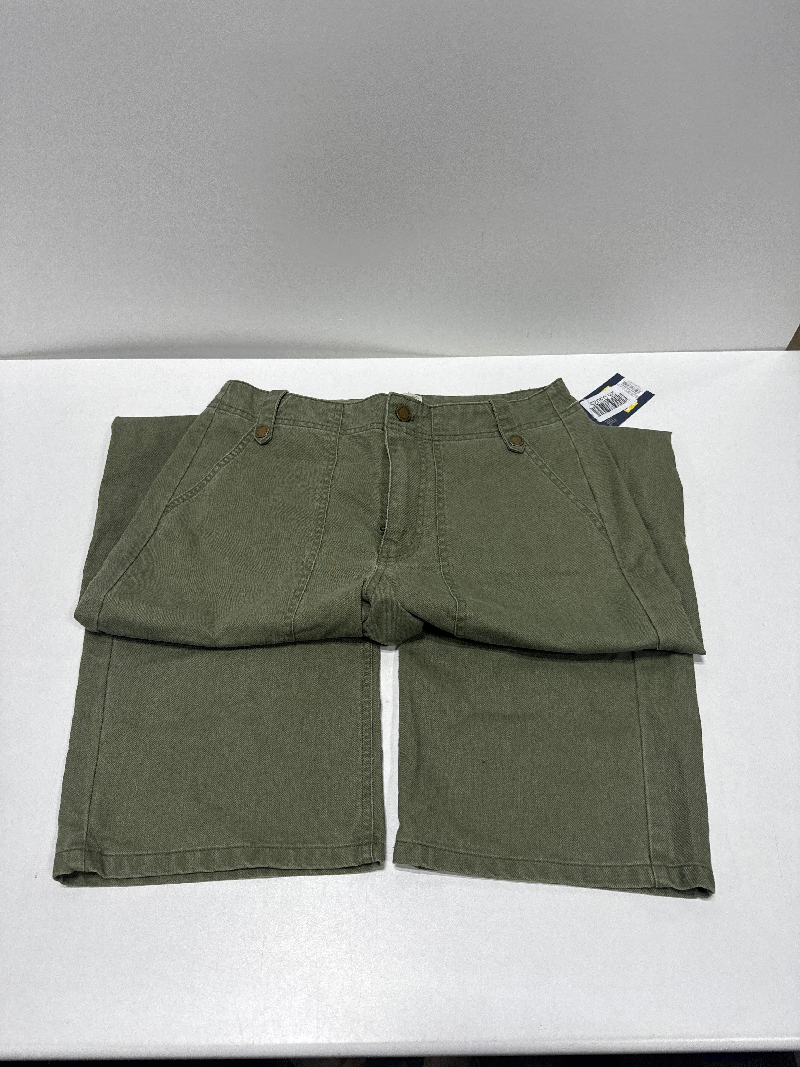 Women's Mid-Rise Straight Leg Cargo Pants - Universal Thread Green 6