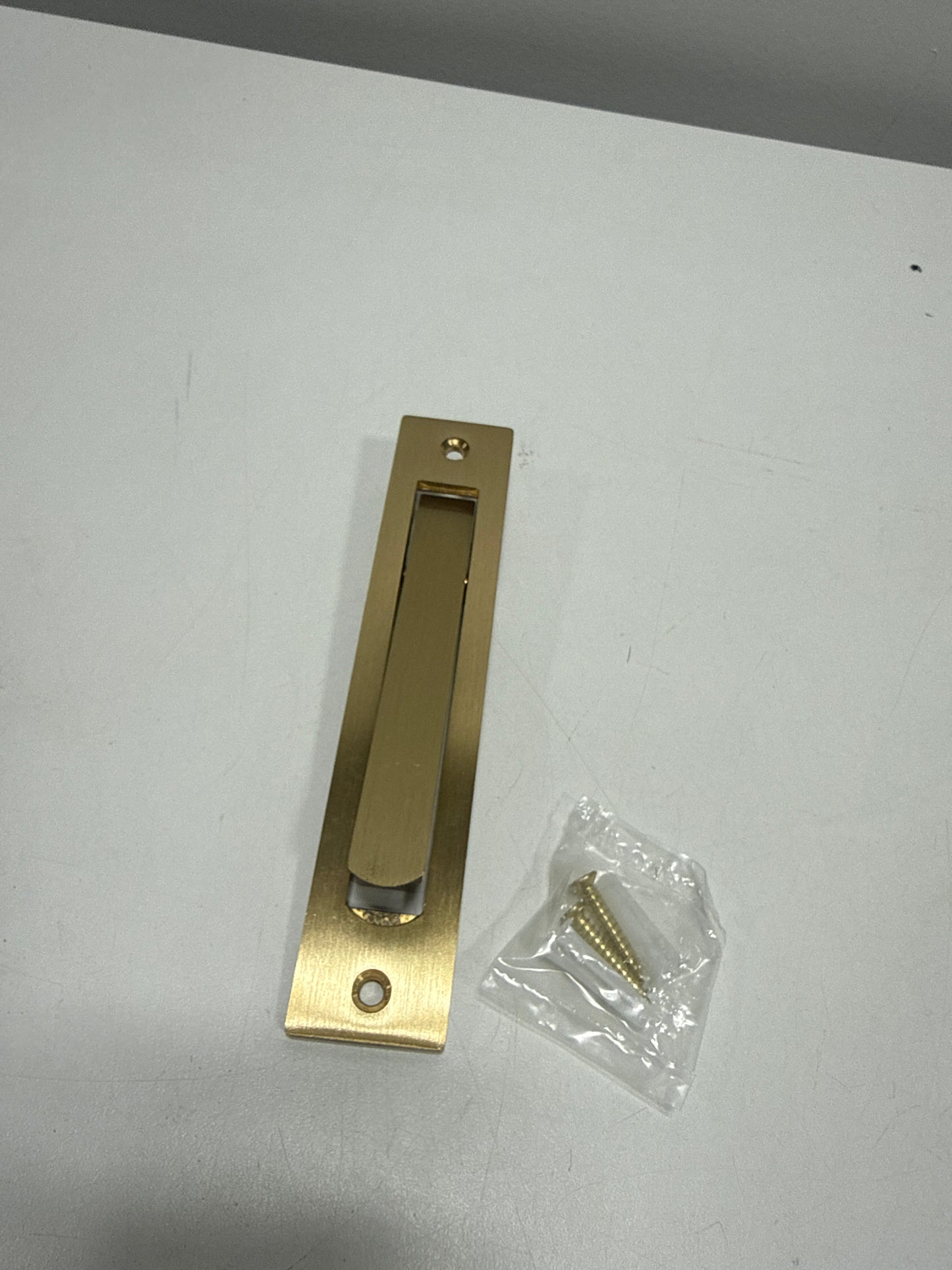 Deltana EP6125U4 6.18 X 1.25 in. HD Pocket Door Edge Pull Brushed Brass