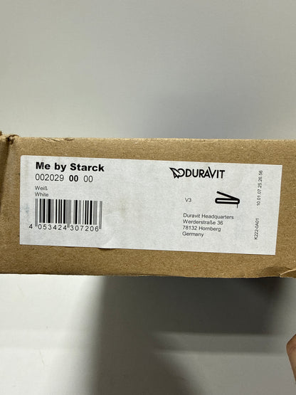 Duravit ME by Starck Elongated Toilet Seat White High Gloss, Slow Closing, Stainless Steel Hinges