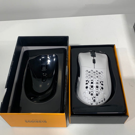 Glorious - Model D Wireless Optical Honeycomb RGB Gaming Mouse - Matte White