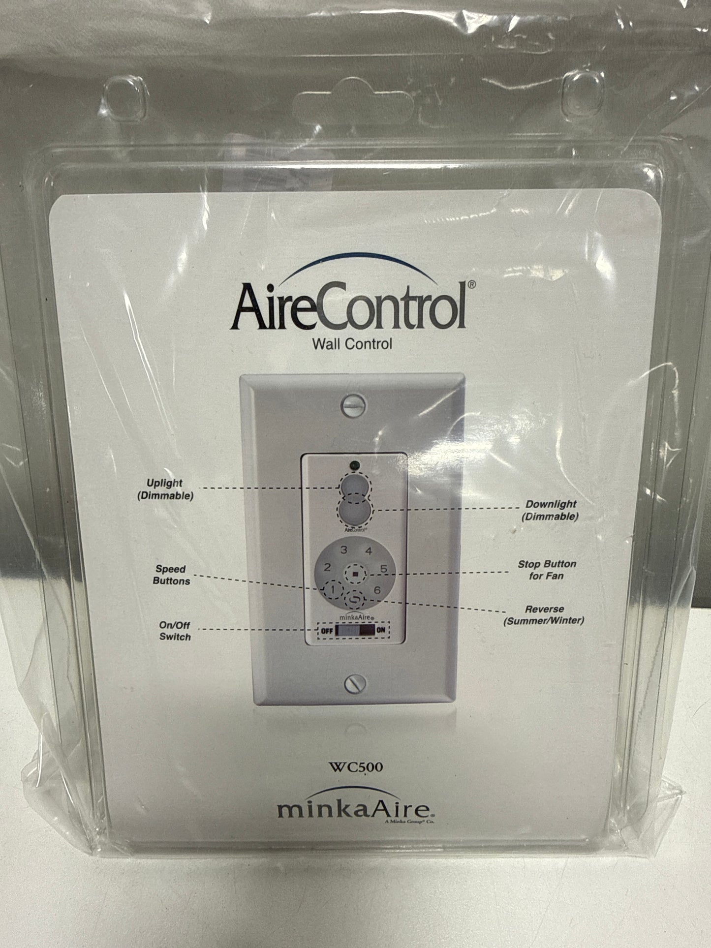 Minka-Aire DC Fan Wall Remote Control Full Fuction - White - WC500