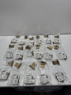 34 x Champagne Bronze 3/8 in (10 Mm) Inset Self Closing, Face Mount Cabinet Hinge