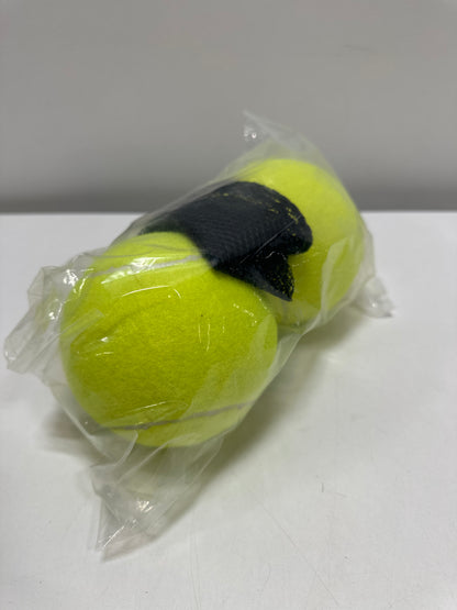 MRYCZ FYRHD Tennis Ball Dog Toys 2 Pack - 4-Inch Durable and Safe Dog Ball, Sound Output from The Large Tennis Balls for Dogs with Mesh Bag, Perfect for Indoor and Outdoor Play