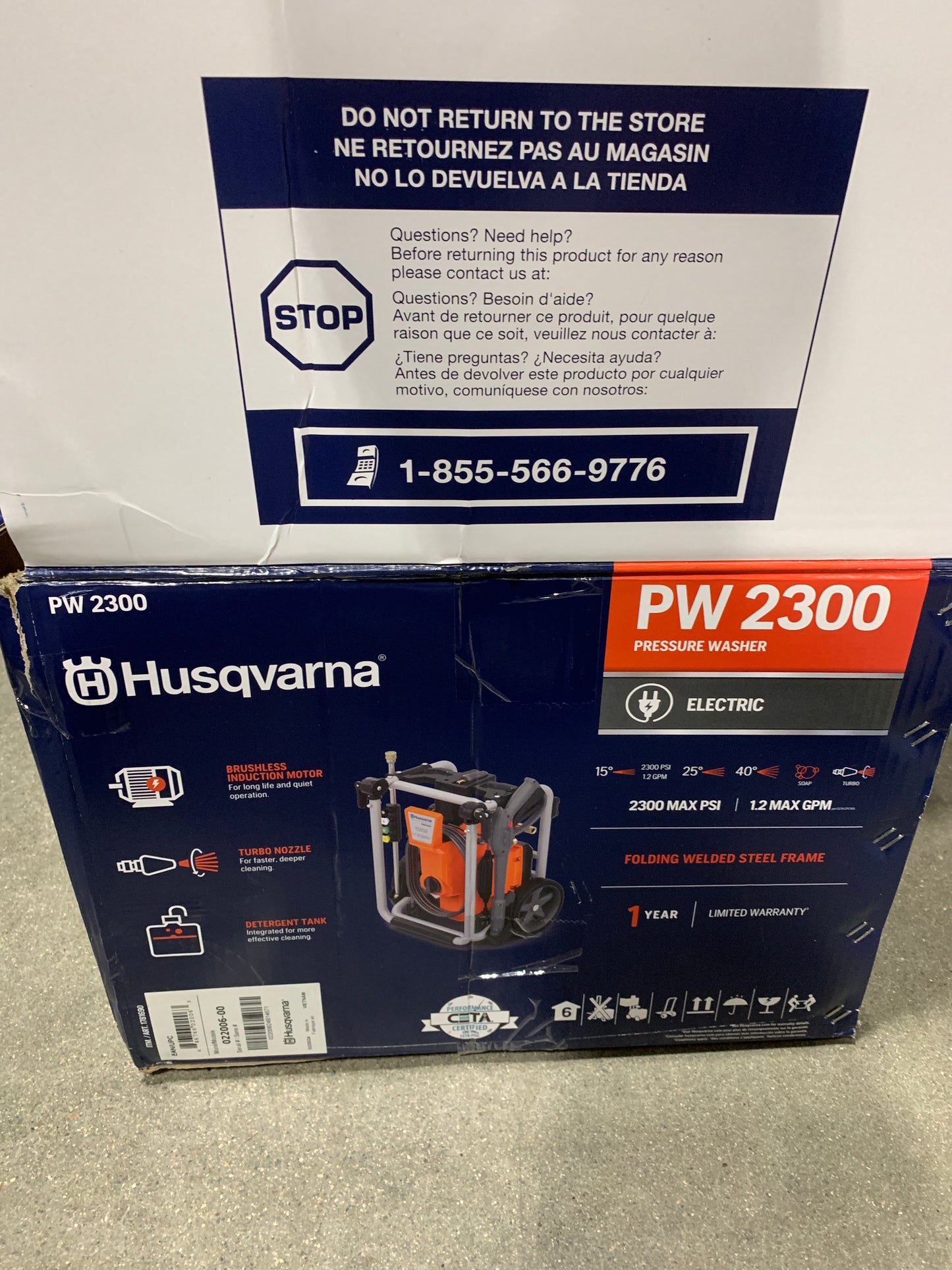 Husqvarna 2300 PSI Electric Powered Pressure Washer