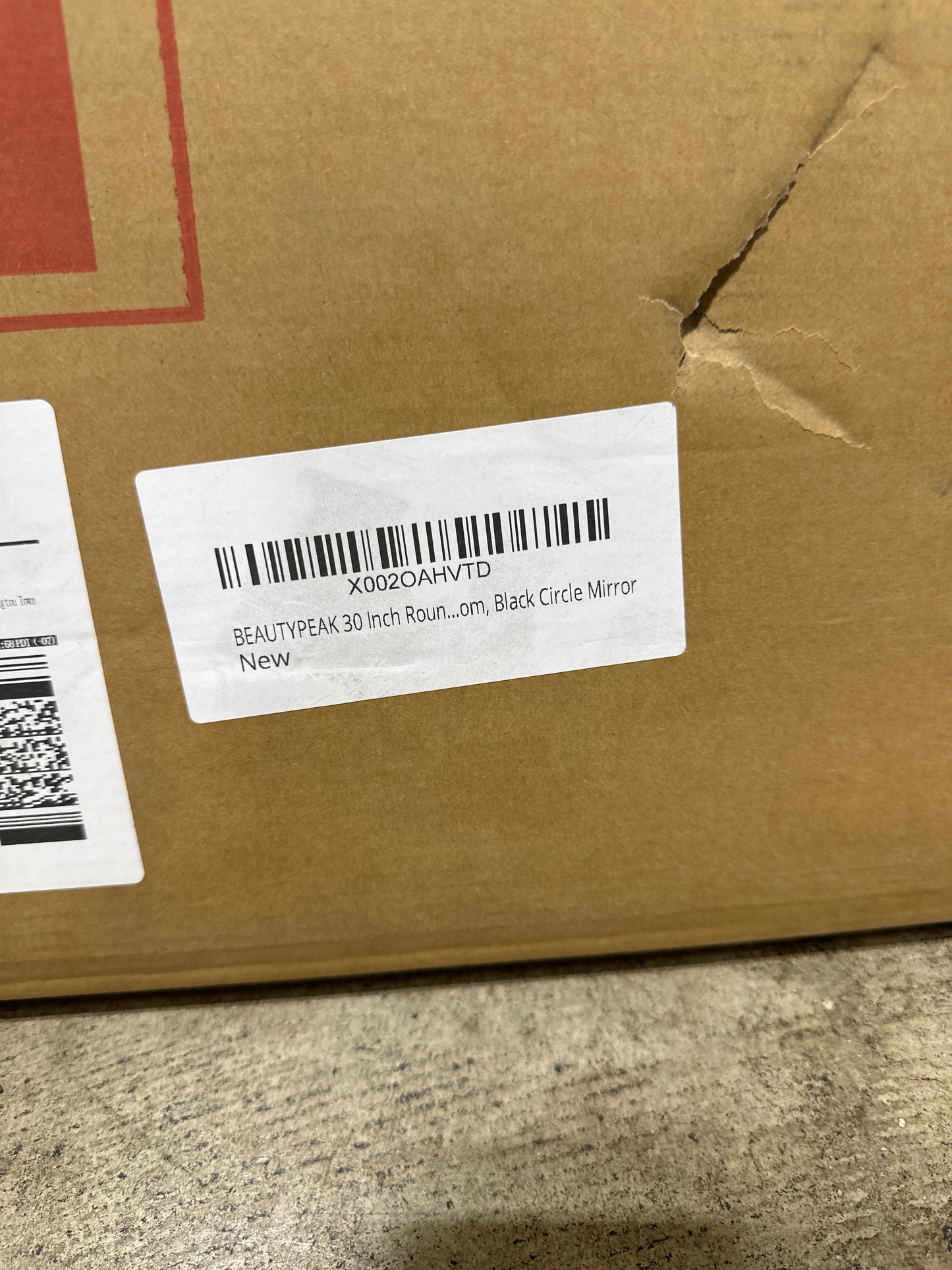 BEAUTYPEAK 30 Inch Round Mirror, Metal Frame Circle Mirror, Wall Mounted for Entryway, Bathroom, Vanity, Living Room, Black