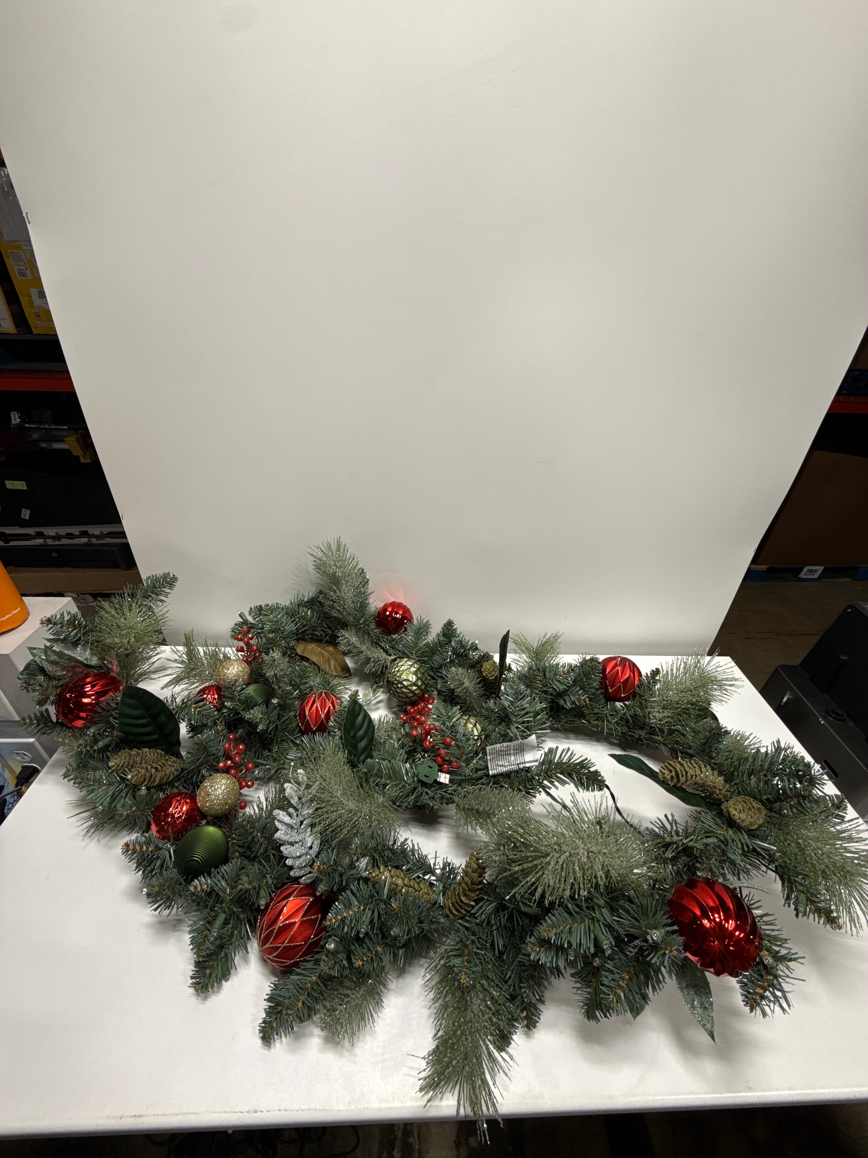Kirkland 9’ Decorated Garland with Pre-Lit Micro LED LIghts Assorted Colors - *Christmas & Seasonal