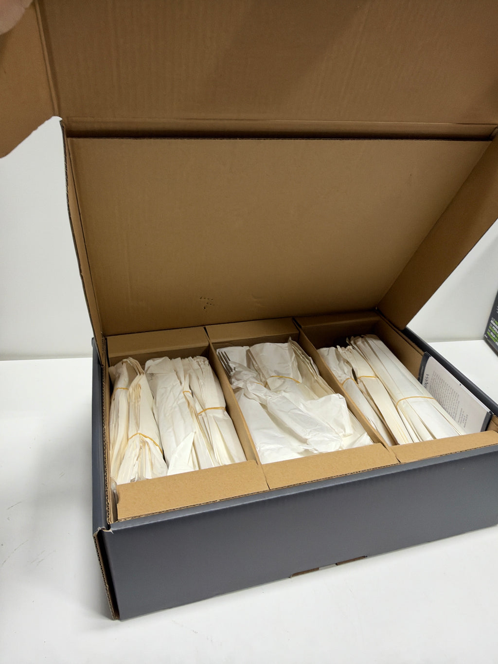 Mikasa Virtuoso 114 Pc Stainless Steel Flatware Silverware Set with Caddy