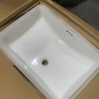 Signature Hardware 948178 Myers 23’’ Vitreous China Undermount Bathroom Sink White Sinks Bathroom Sinks Sinks Only