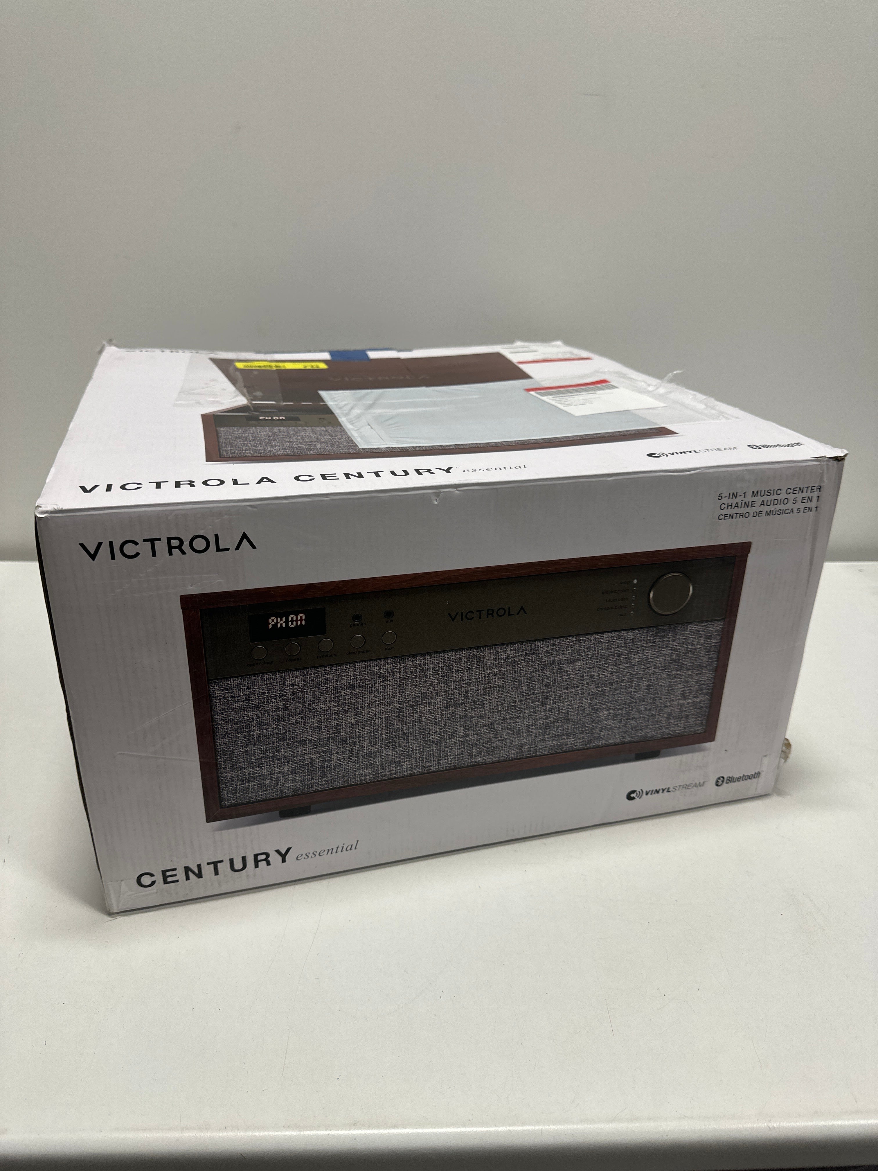 Victrola - Century Essential 5-in-1 Music Center - Walnut - *TV & Home Theater