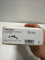 Rohl 1455/12 Michael Berman 12-1/4" Wall Mounted Shower Arm and Flange Satin Nickel