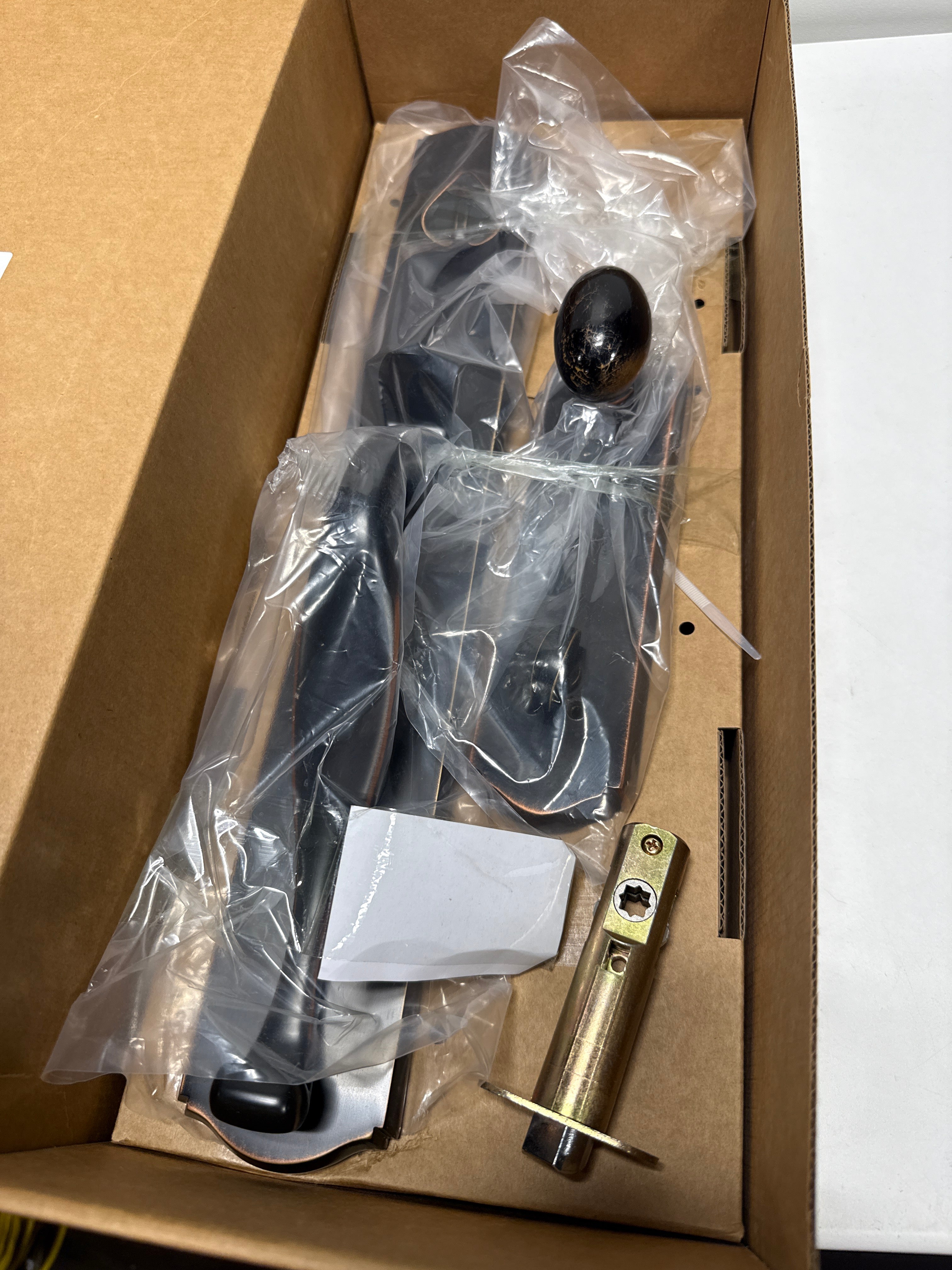 SURE-LOC WS507-SR 11P Rustic Series Wasatch Handle Set with Slick Rock Knob Interior Trim, Vintage Bronze