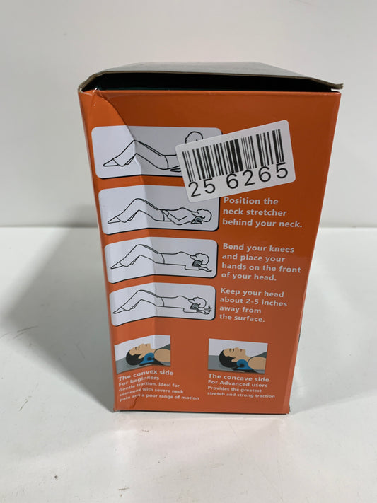 Heated Neck Stretcher with Cooling Cover & Eye Mask - Cervical Traction Device, Neck Hump Corrector, TMJ & Neck Pain Relief Traction Device, Ideal as Neck Tension Reliever and Headache Relief