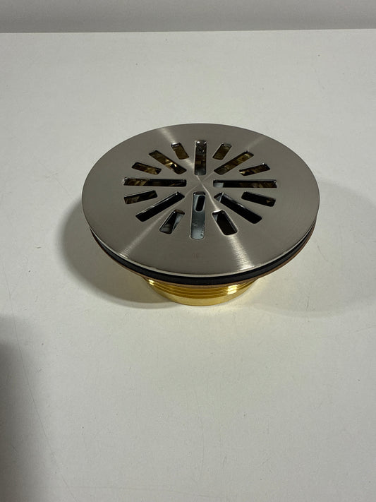 Delta DT051411 4" Prefab Round Shower Drain Brilliance Stainless