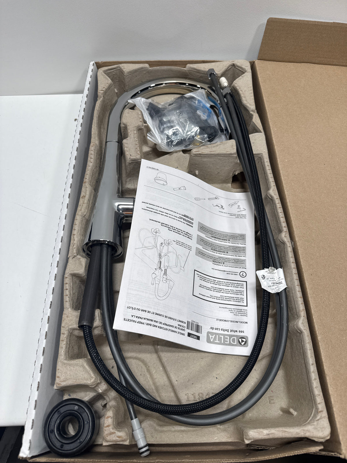 Delta 9191-Pr-Dst Monrovia 1.8 GPM Deck Mounted Pull Down Kitchen Faucet - Lumicoat Chrome