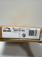 Bemis 1400TTA Elongated Enameled Wood Closed-Front Toilet Seat and Lid with Top-Tite Hinge White