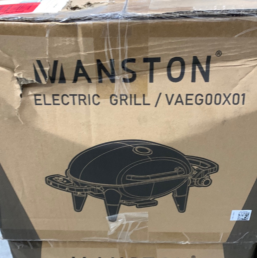 Vanston Outdoor Electric Barbecue Grill & Smoker Black - Great Small Spaces such as Patios Balconies and Decks 1500W