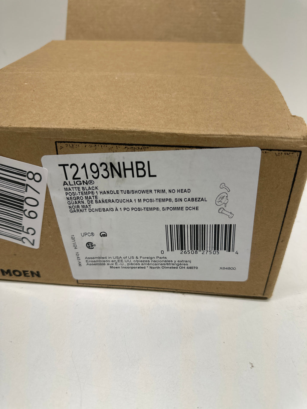Scratch Moen T2193NH Align Posi-Temp Tub/Shower - *Plumbing