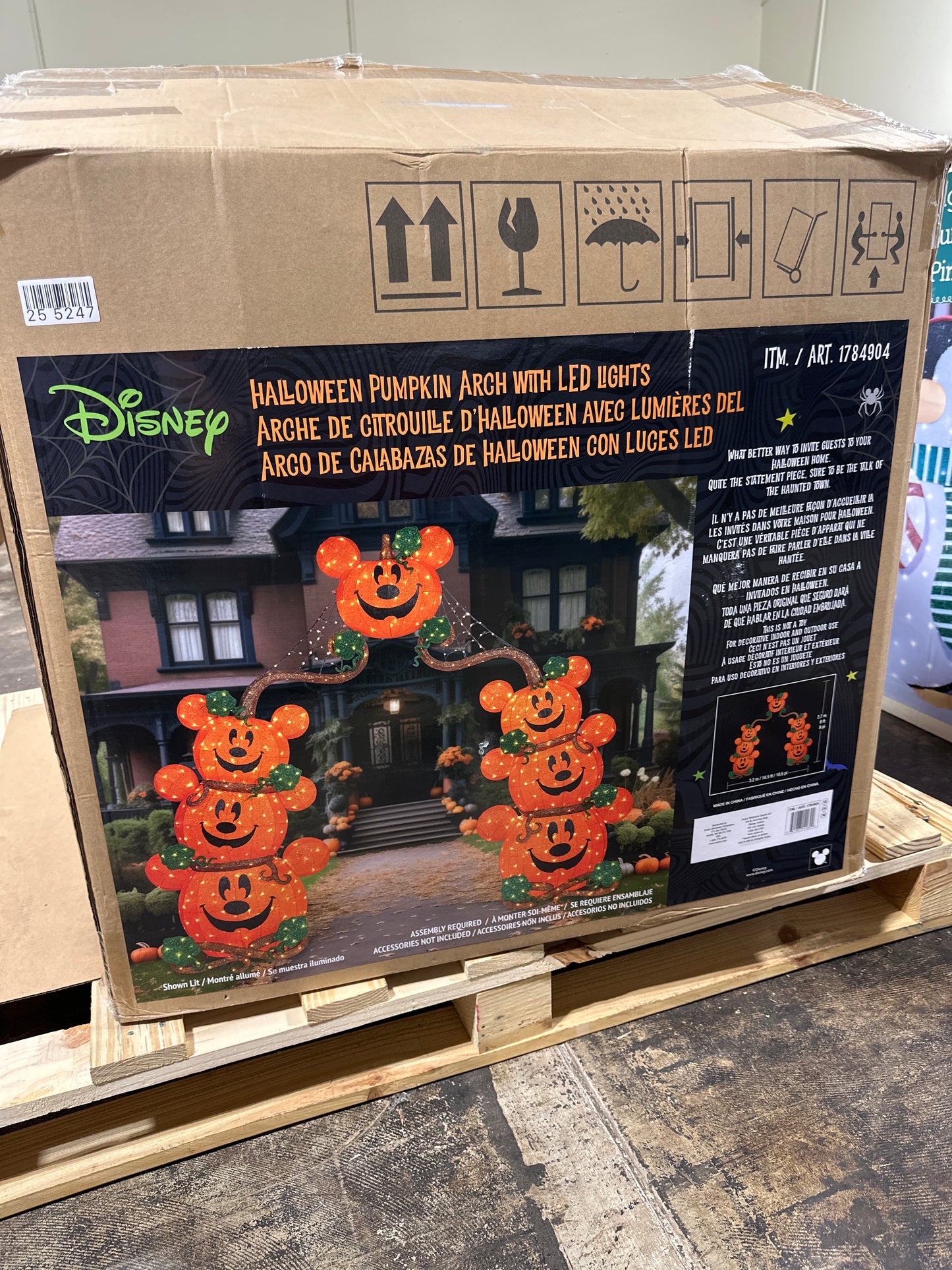Disney Halloween Pumpkin Arch with LED Lights 9'