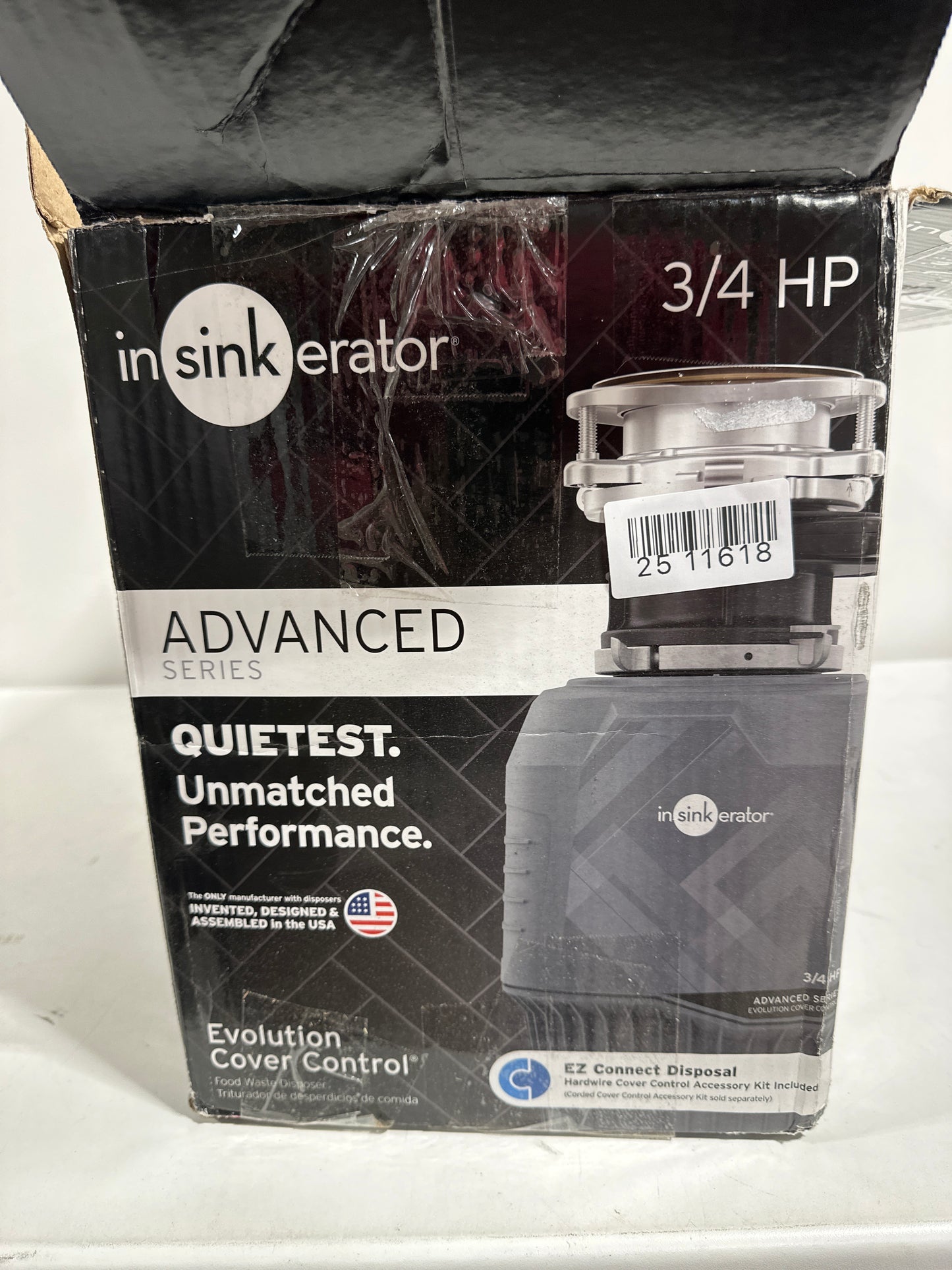Missing Parts See Desc InSinkErator Evolution 3/4 HP Intermittent Feed Garbage Disposal - *Plumbing