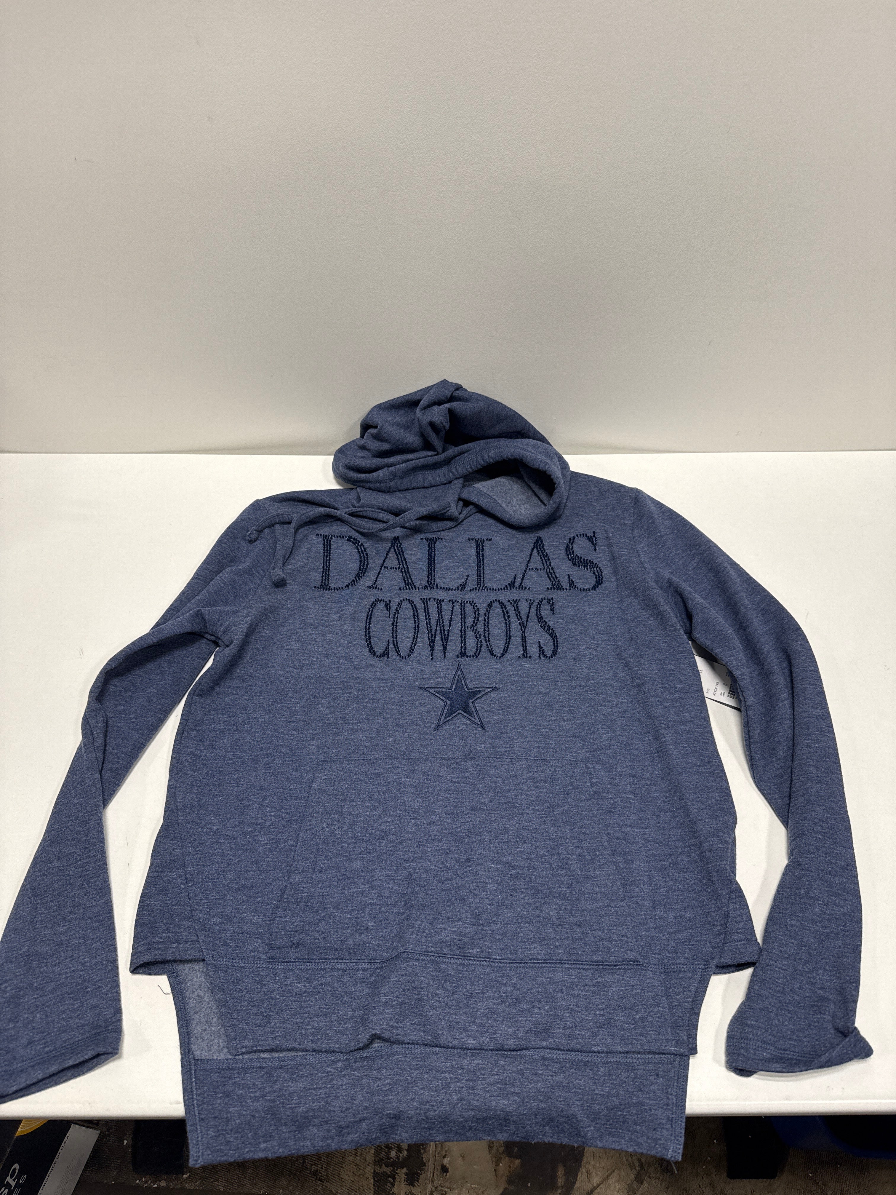 NFL Dallas Cowboy Women's Toothbrush Sequin Hooded Sweatshirt