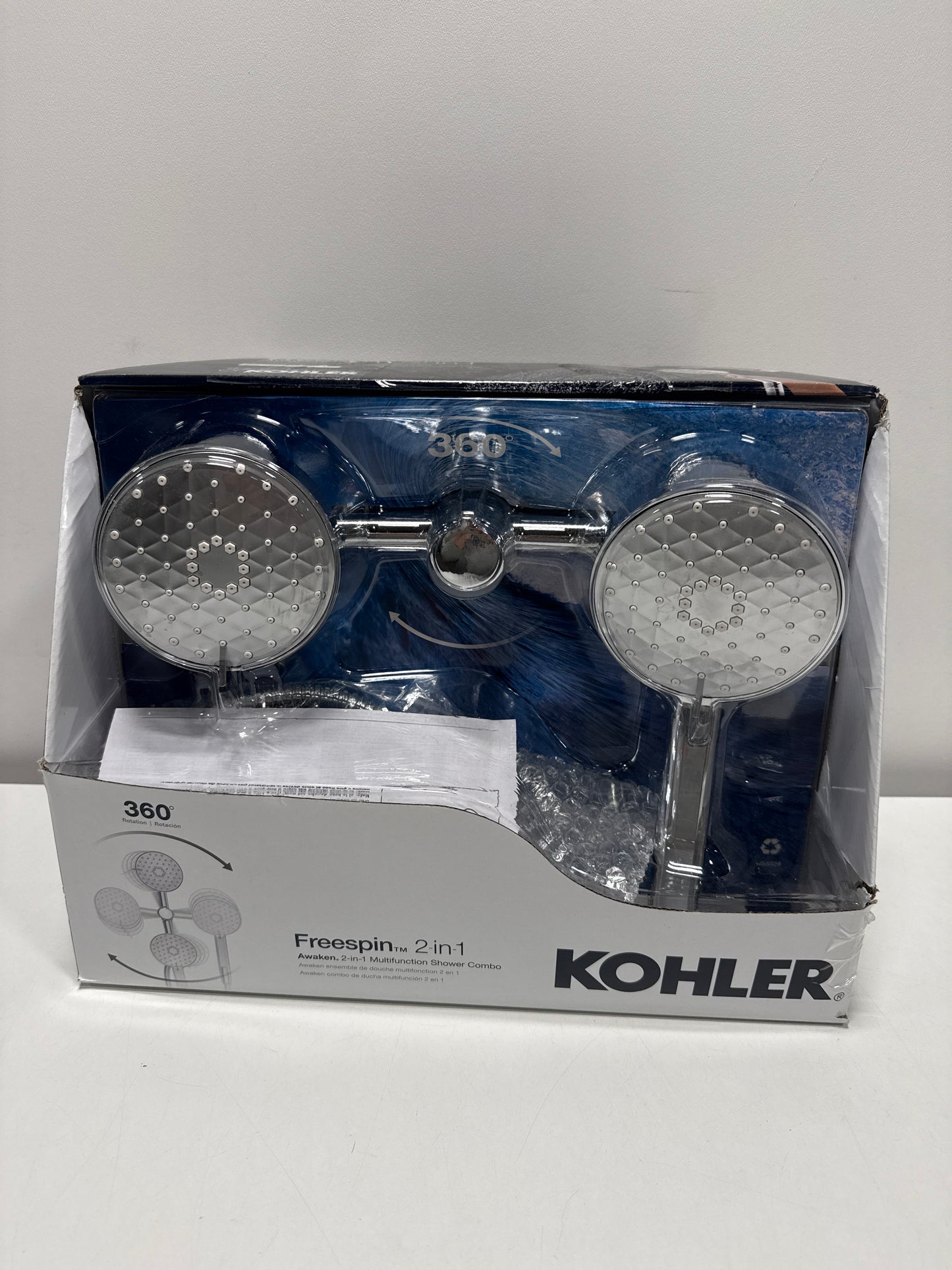 KOHLER K-23218-G Awaken 2-in-1 Multifunction 1.75 Gpm Shower Combo Kit