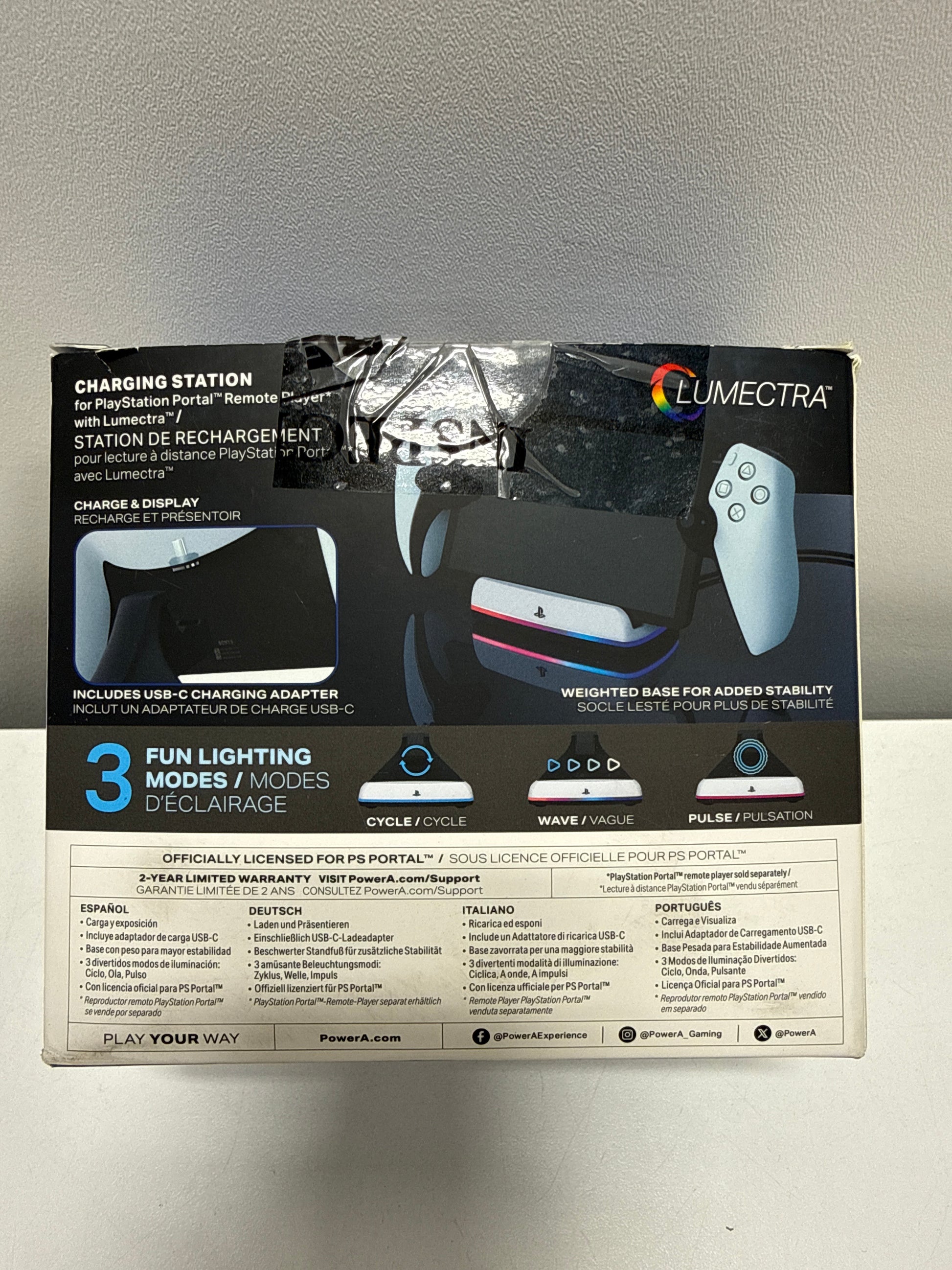 Stand Only PowerA Charging Station for PlayStation Portal Remote Player with Lumectr - *Headphones & Tech Accessories