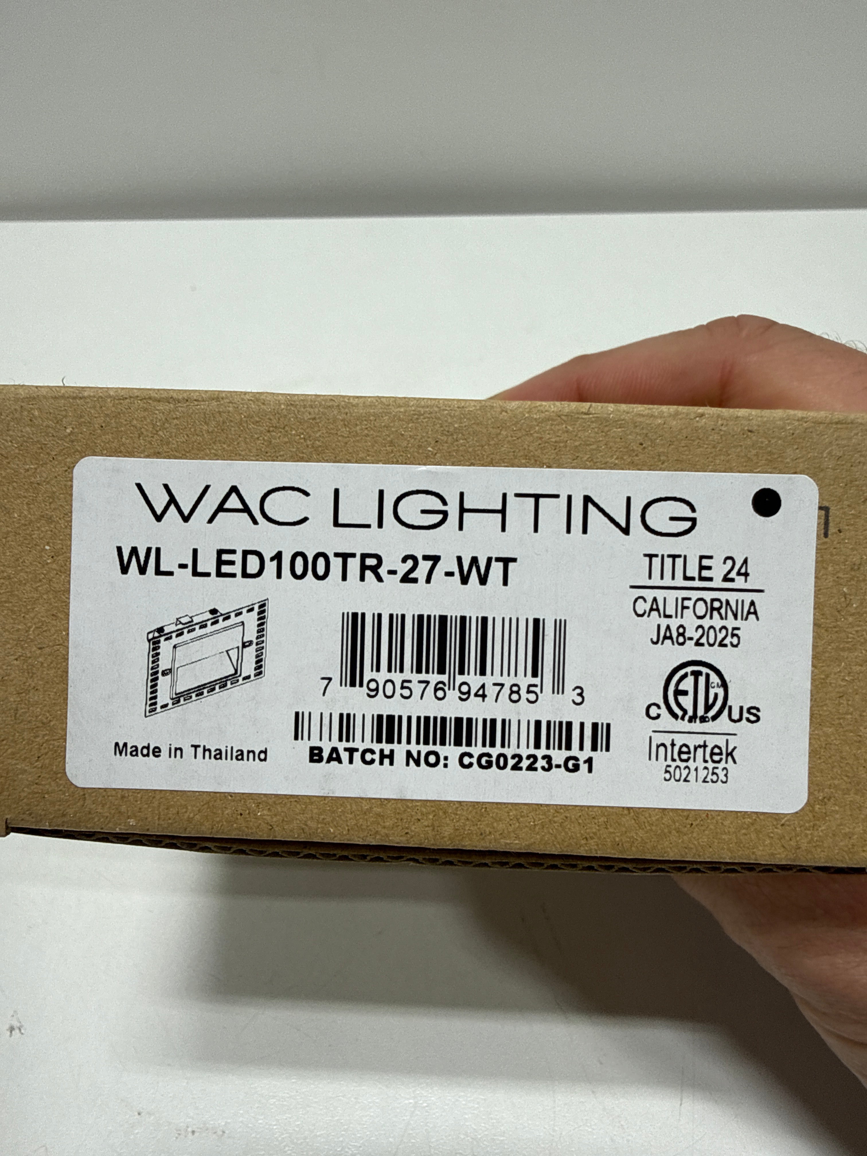 Invisible Trim Step and Wall Light Hardwired Integrated LED 120-Volt 2700K