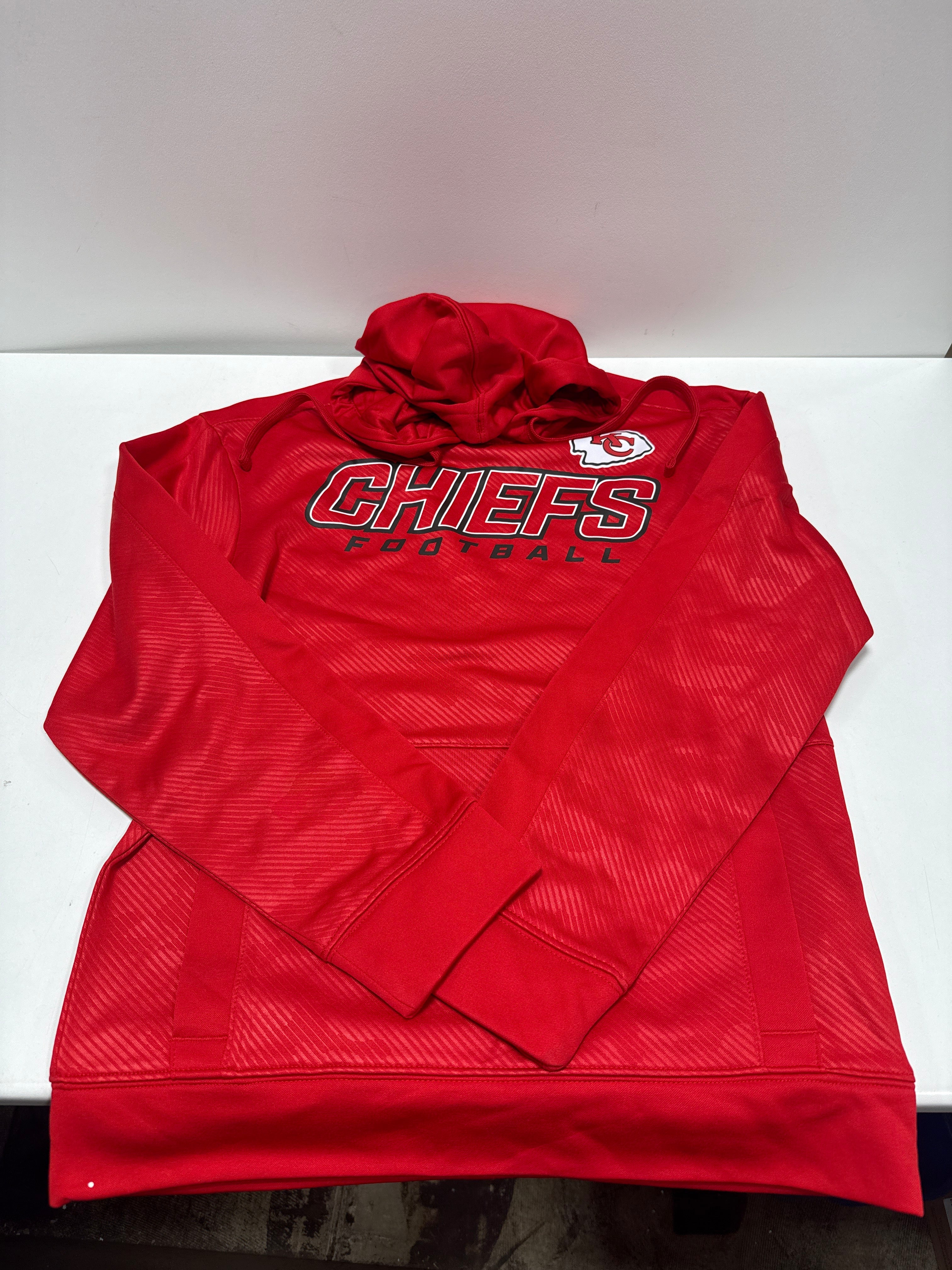 NFL Kansas City Chiefs Men's Long Sleeve Performance Hooded Sweatshirt