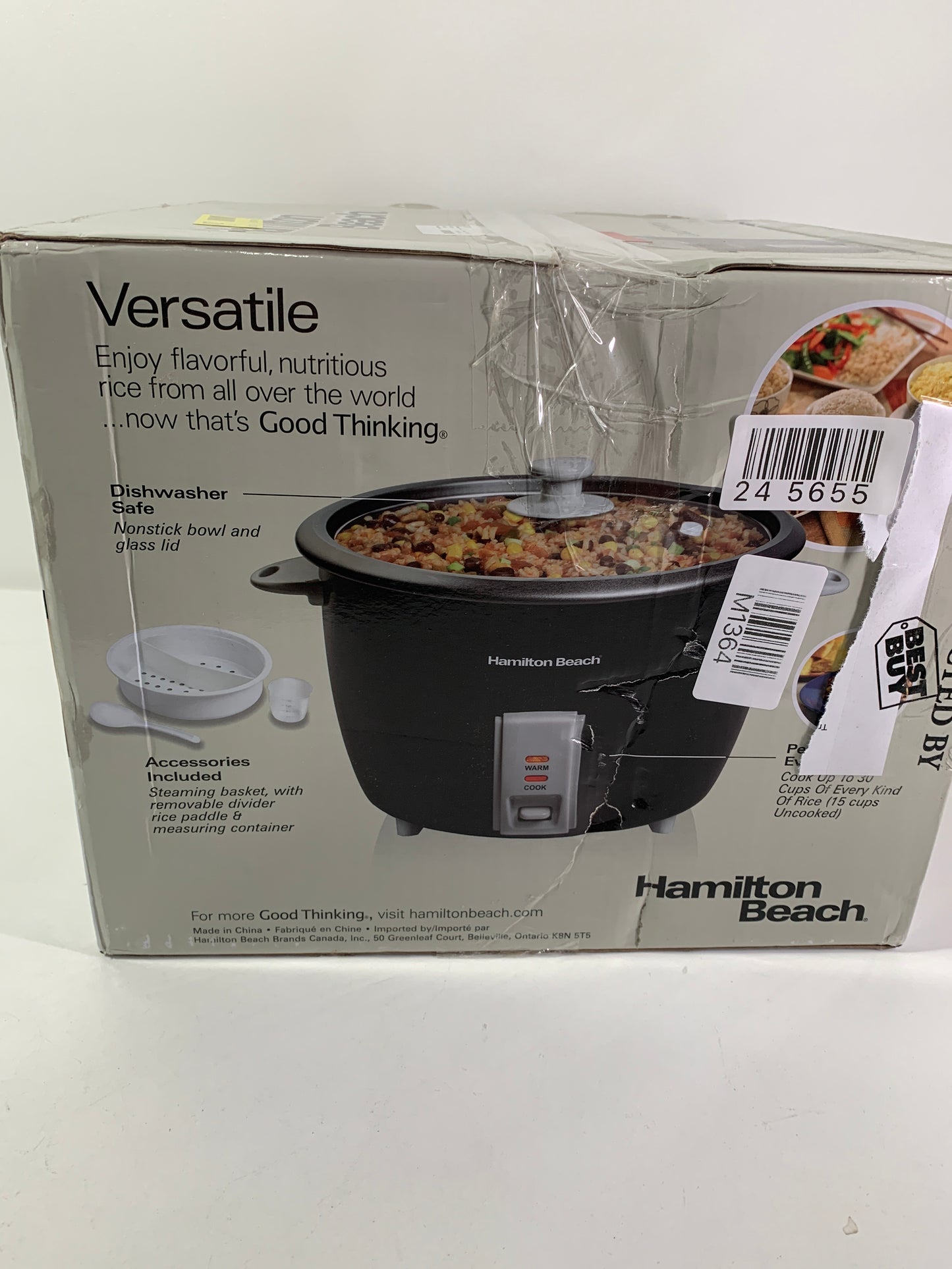 Hamilton Beach 37550 30-cup Rice Cooker, Aluminum