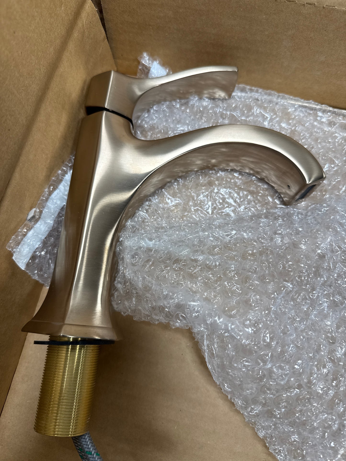 hansgrohe Locarno -Handle -Hole 8-inch Tall Bathroom Sink Faucet in Brushed Bronze, 04810140