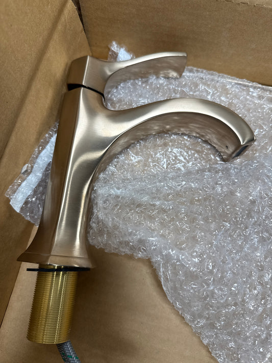 hansgrohe Locarno -Handle -Hole 8-inch Tall Bathroom Sink Faucet in Brushed Bronze, 04810140