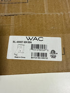 WAC Lighting dweLED Arne 7in LED Adjustable Wall Light 3000K in Black with Brushed Nickel - *Lighting & Electrical